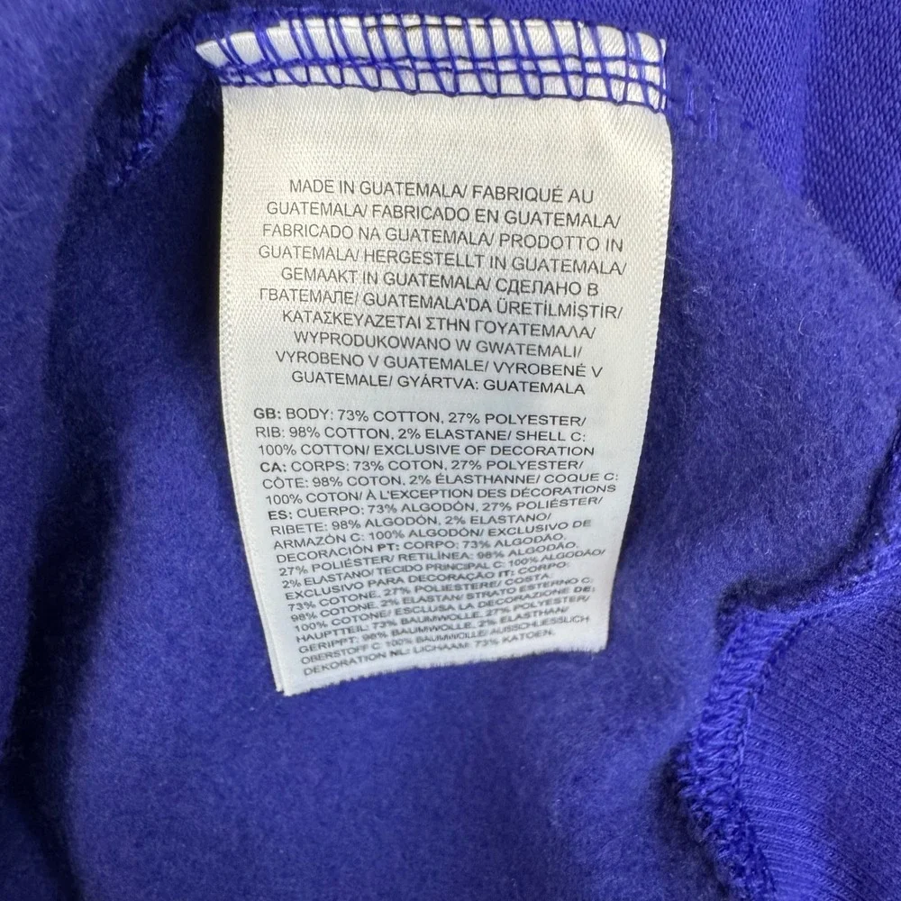 The North Face Hoodie Mens XL Blue Pullover Logo Kangaroo Pocket 4163-50